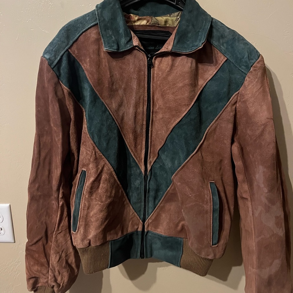 Vintage leather jacket rare italian fashion